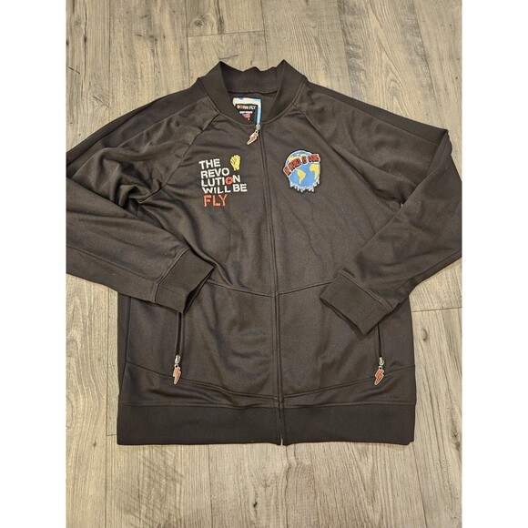 Born Fly full zip jacket size XXL Anytown USA The World is Ours Power to the Fly - Picture 1 of 8